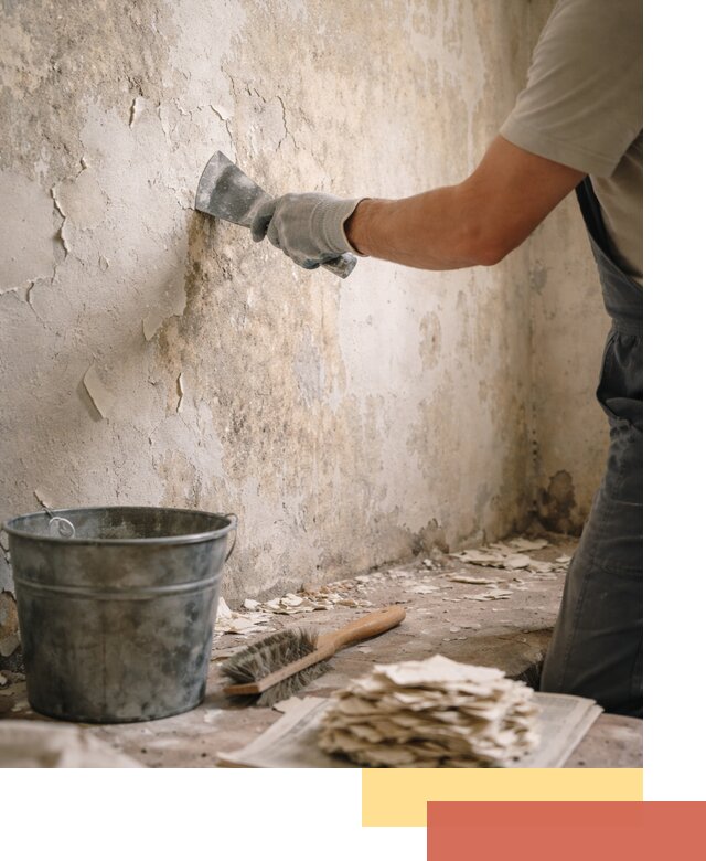 Удаление старой краски со стен в Мичуринске качественно и быстро