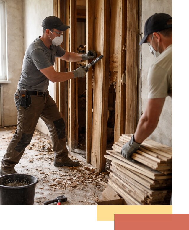 Демонтаж деревянных перегородок в Мичуринске быстро и аккуратно