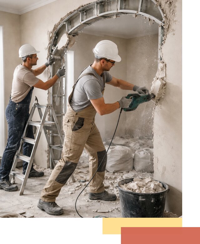 Демонтаж гипсокартонной арки в Мичуринске быстро и аккуратно