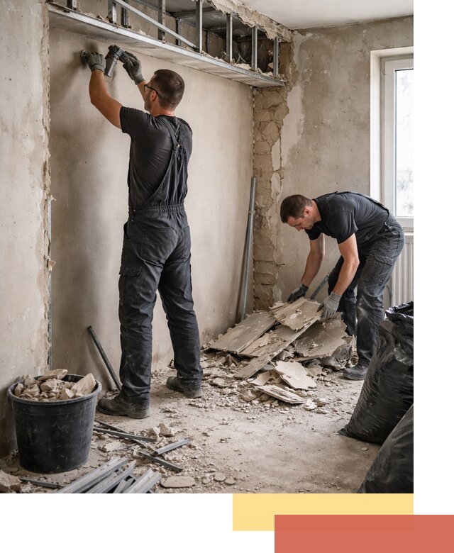 Демонтаж короба из гипсокартона в Мичуринске быстро и аккуратно