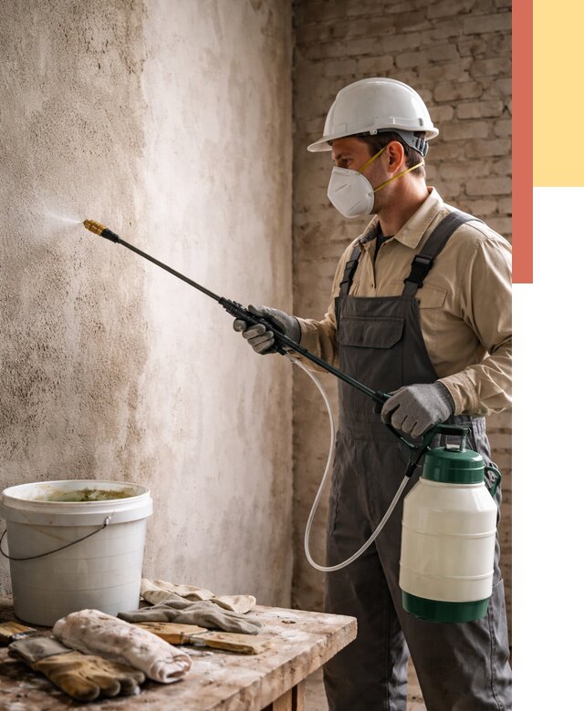 Антисептическая обработка стен в Мичуринске от 1242 руб. — быстро и недорого | ОТДЕЛОЧНИК-Мчр