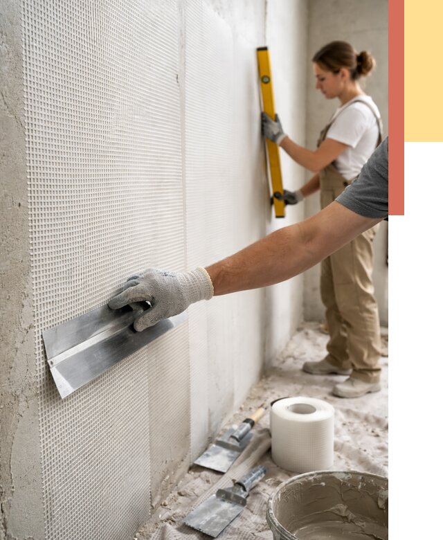 Армирование стен стеклосеткой в Мичуринске от 3313 руб. под ключ | ОТДЕЛОЧНИК-Мчр