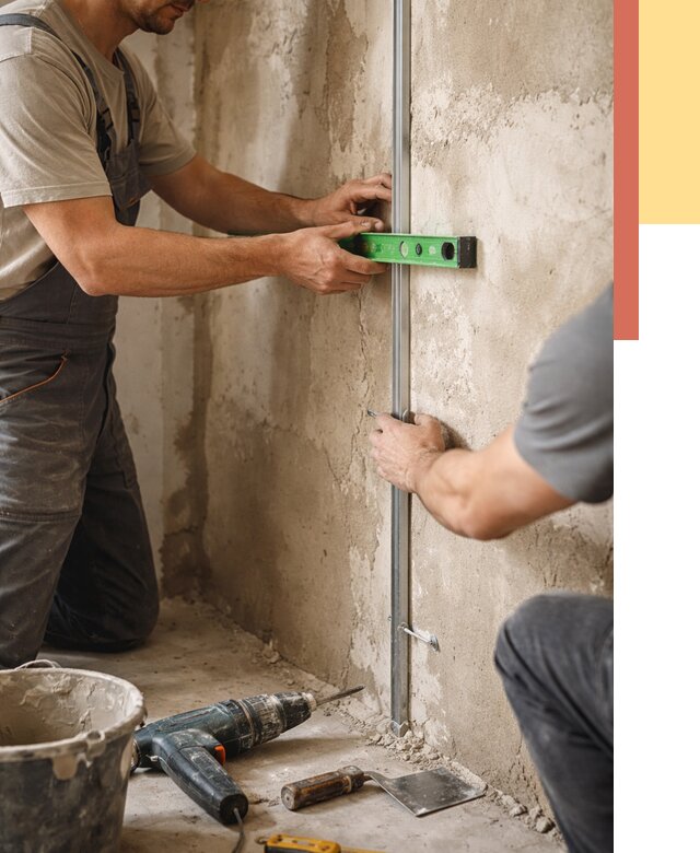 Установка штукатурных маяков в Мичуринске от 7248 руб. — быстро и недорого | ОТДЕЛОЧНИК-Мчр