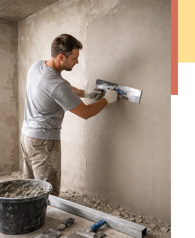 Штукатурка стен без маяков в Мичуринске от 7455 руб/м2 — услуги и цена | ОТДЕЛОЧНИК-Мчр