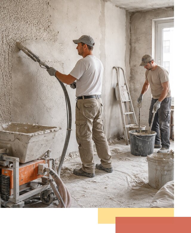 Машинная штукатурка стен в Мичуринске — быстро и качественно