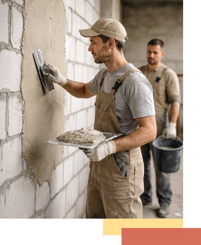 Штукатурка стен из газобетона в Мичуринске под ключ