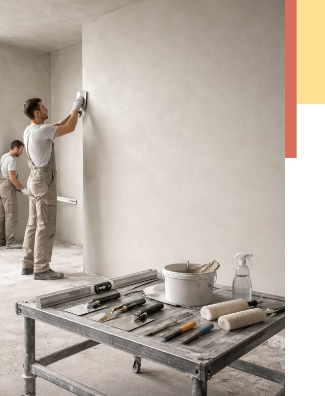 Штукатурка стен под покраску в Мичуринске от 4659 руб./м² — качественно и недорого | ОТДЕЛОЧНИК-Мчр