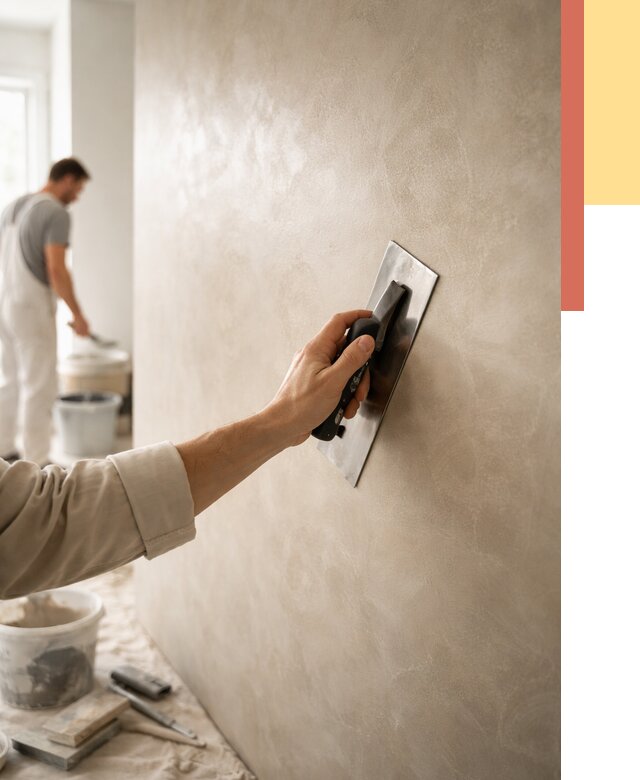 Венецианская штукатурка в Мичуринске от 3624 руб/м² — нанесение стен под ключ | ОТДЕЛОЧНИК-Мчр