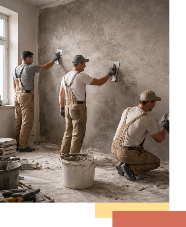 Декоративная штукатурка под бетон в Мичуринске для стен и потолков