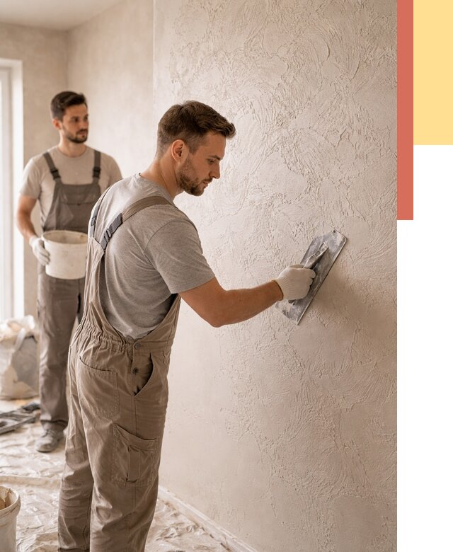 Фактурная штукатурка стен в Мичуринске от 4349 руб./м² — заказать под ключ | ОТДЕЛОЧНИК-Мчр