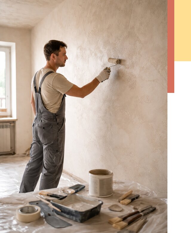 Нанесение лессирующей краски по декоративке в Мичуринске от 1812 руб. | ОТДЕЛОЧНИК-Мчр