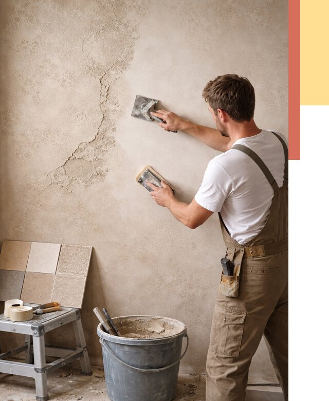 Ремонт декоративной штукатурки в Мичуринске от 4659 руб. под ключ | ОТДЕЛОЧНИК-Мчр