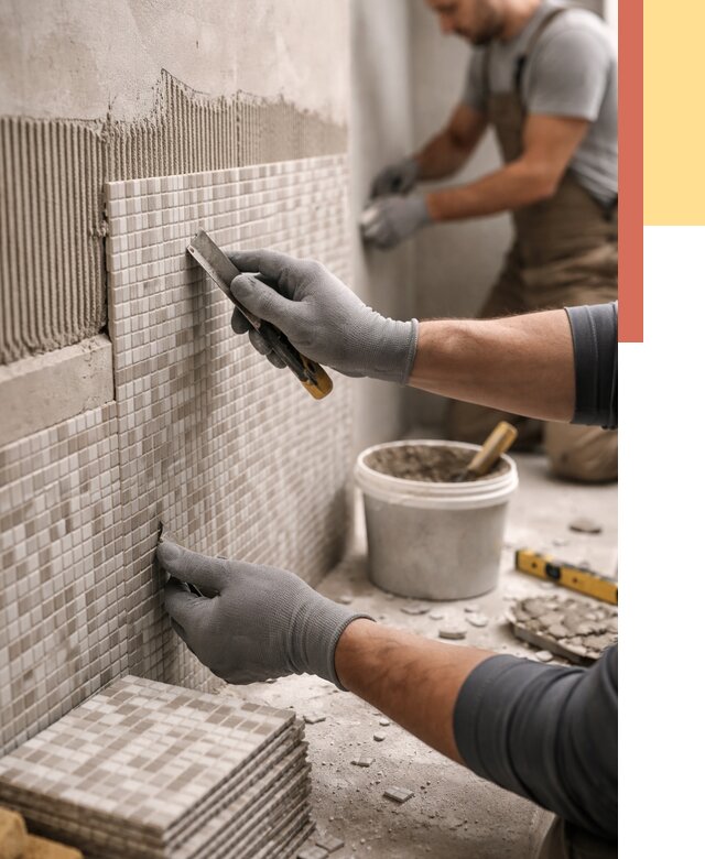 Облицовка стен мозаикой в Мичуринске от 3313 руб/м2 — укладка мозаики на стены | ОТДЕЛОЧНИК-Мчр