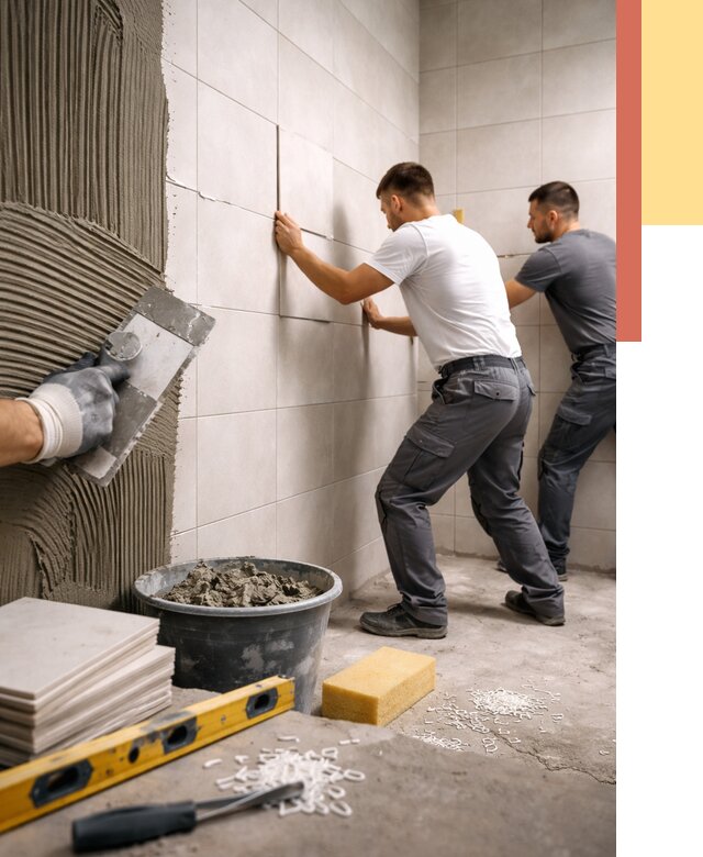 Укладка плитки на стены в Мичуринске от 880 руб. — качественно и недорого | ОТДЕЛОЧНИК-Мчр