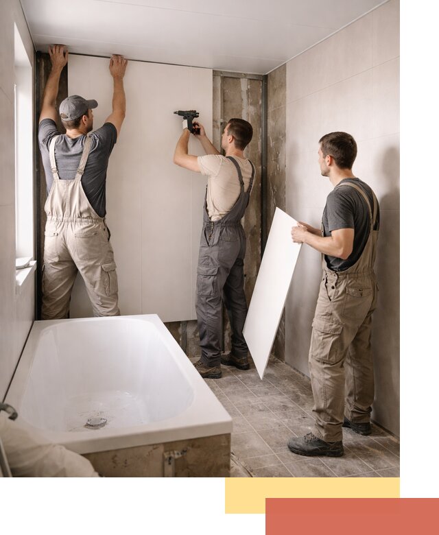 Отделка ванной панели ПВХ профессионально в Мичуринске