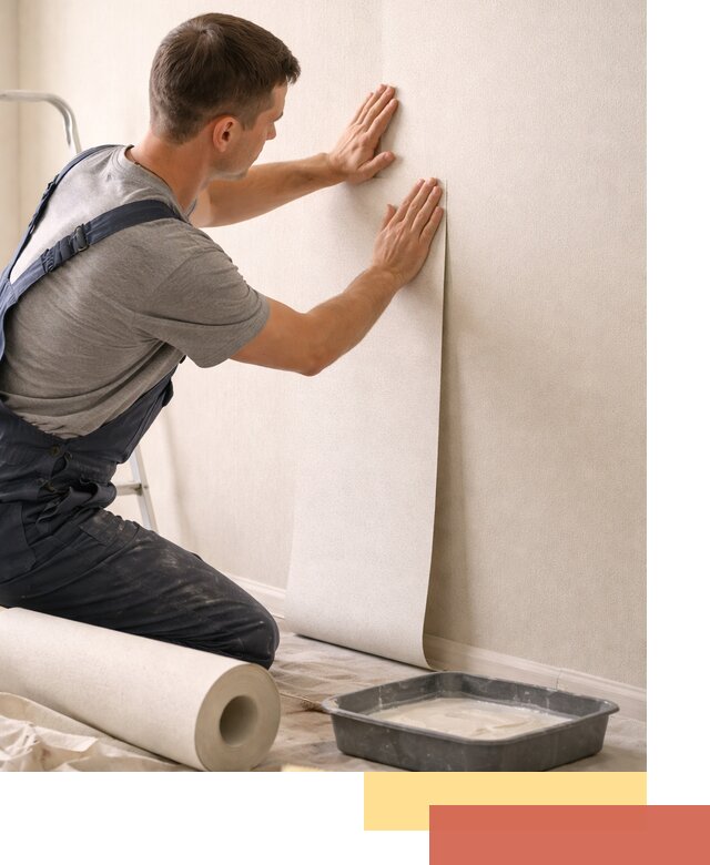 Поклейка флизелиновых обоев в Мичуринске качественно и быстро