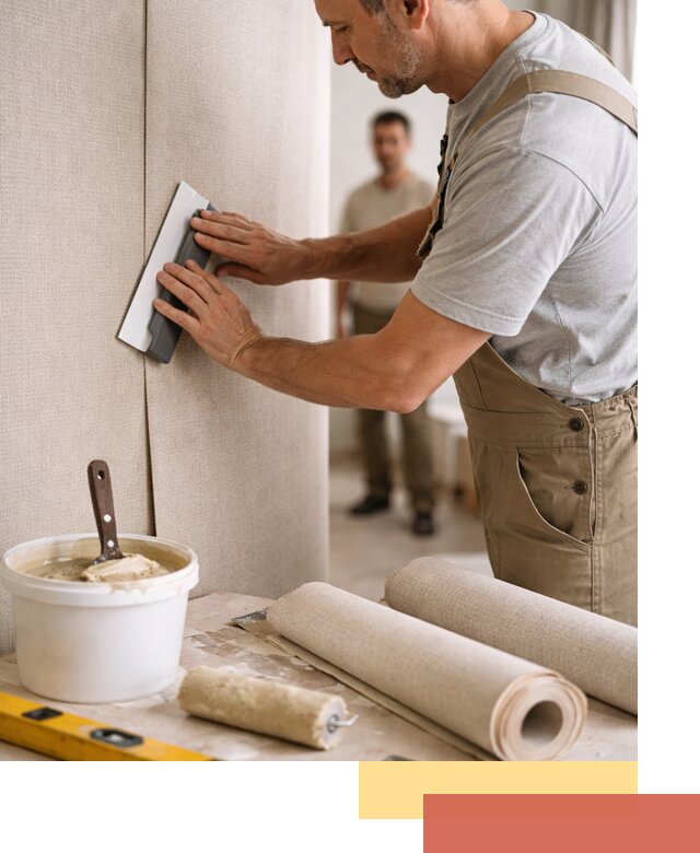 Поклейка текстильных обоев в Мичуринске профессионально и аккуратно