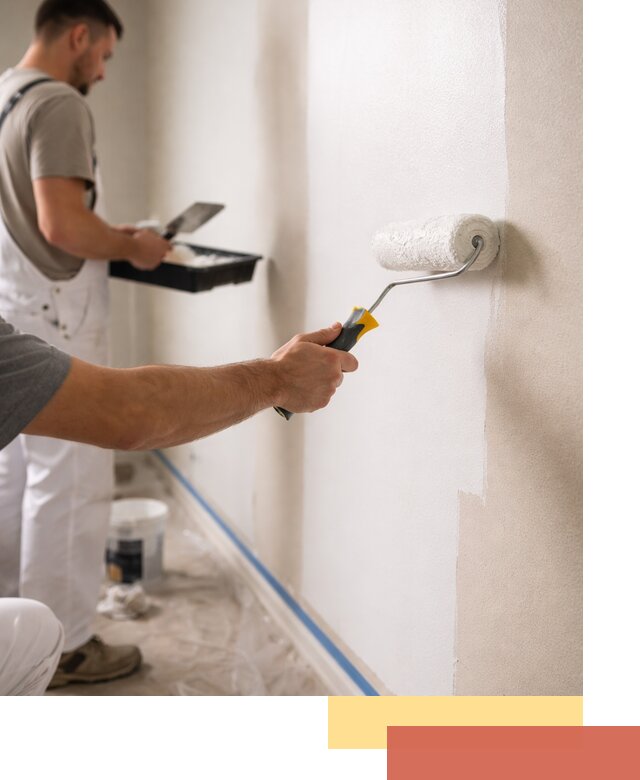 Покраска стен акриловой краской профессионально в Мичуринске