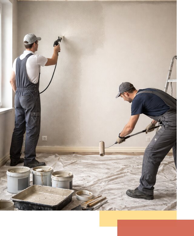 Покраска стен моющейся краской и защита поверхностей в Мичуринске