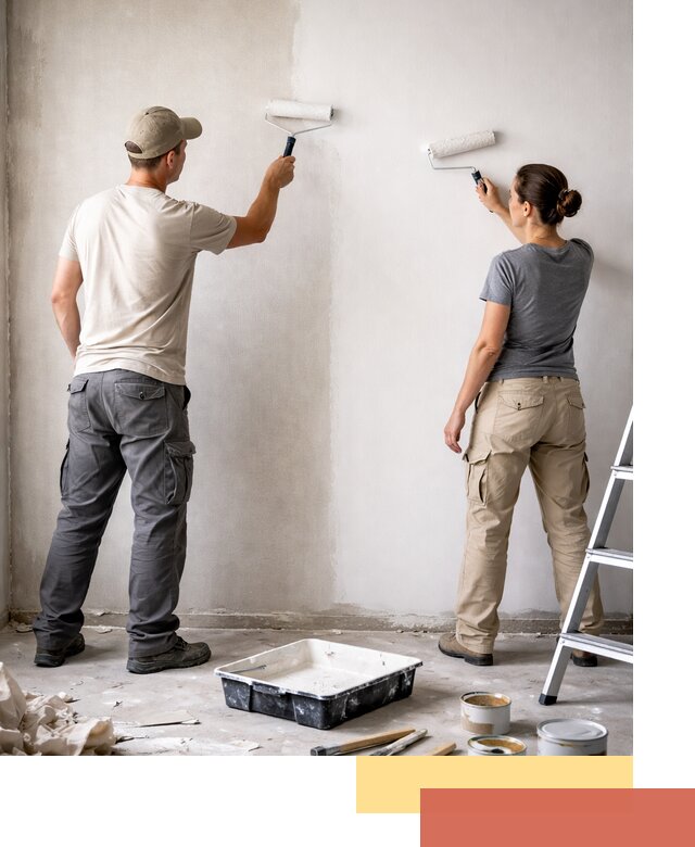 Окраска стен по стеклохолсту в Мичуринске качественно и долговечно