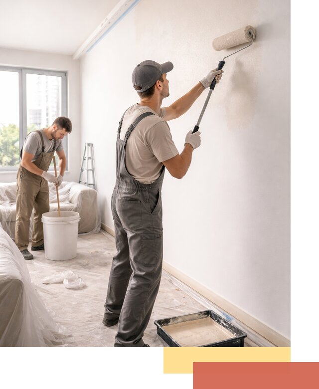 Покраска стен в офисе в Мичуринске — быстрый и качественный ремонт