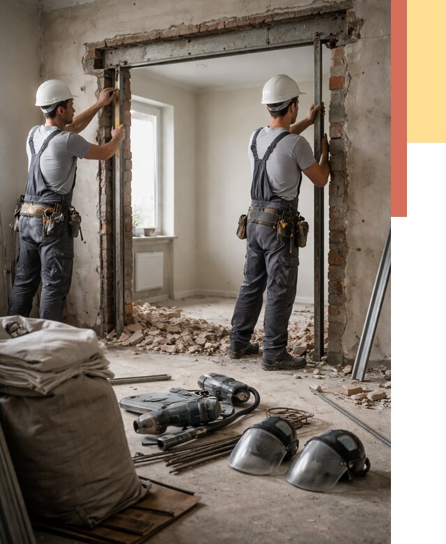 Расширение дверного проема в Мичуринске от 12943 руб. под ключ | ОТДЕЛОЧНИК-Мчр