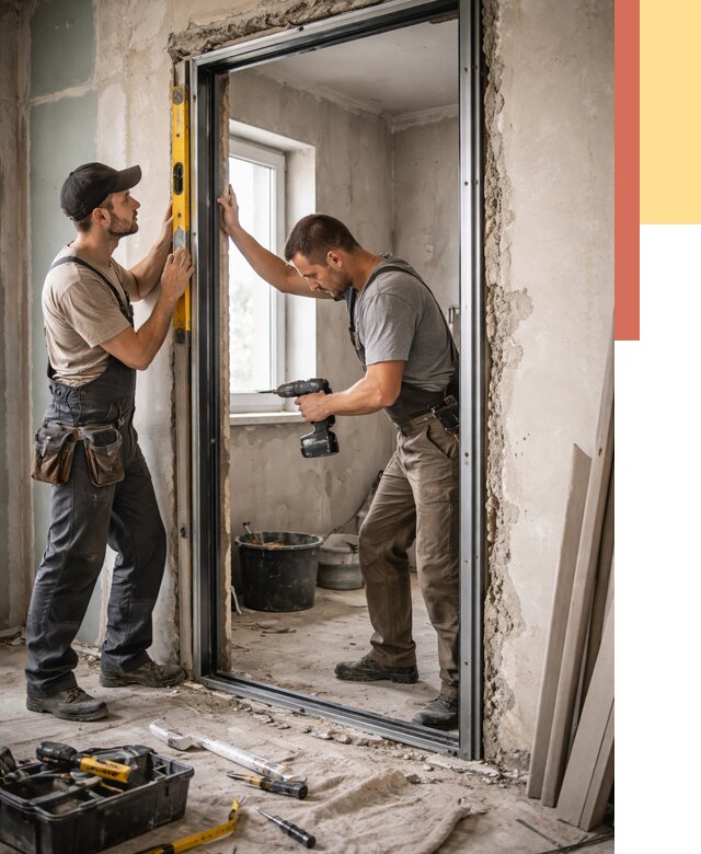 Закладка дверного проема в Мичуринске от 3624 руб. — быстро и недорого | ОТДЕЛОЧНИК-Мчр