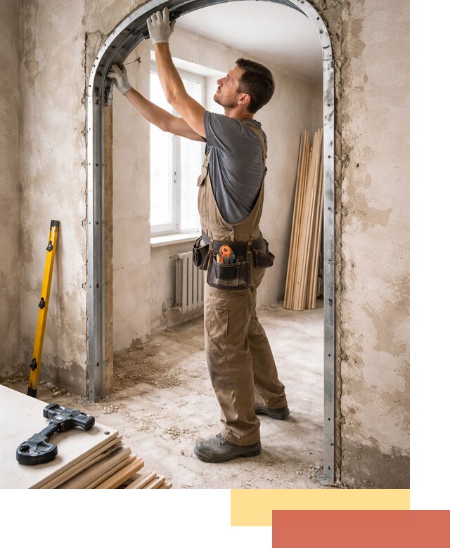 Устройство арочного проема в Мичуринске под ключ