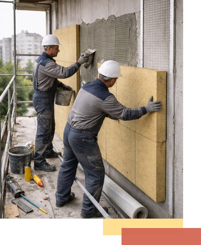 Утепление стен зданий и домов в Мичуринске качественно и надежно