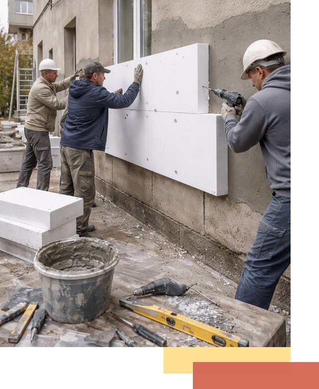 Утепление наружных стен пенопластом в Мичуринске