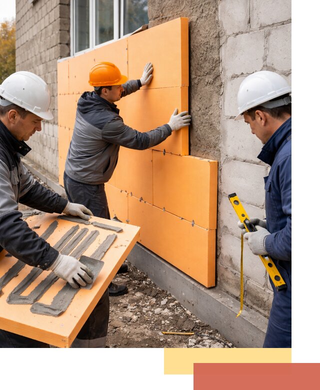 Утепление фасада пеноплексом под ключ в Мичуринске