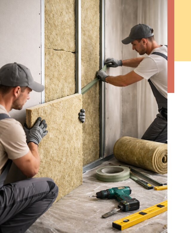 Шумоизоляция стен в Мичуринске под ключ от 1915 руб. | ОТДЕЛОЧНИК-Мчр