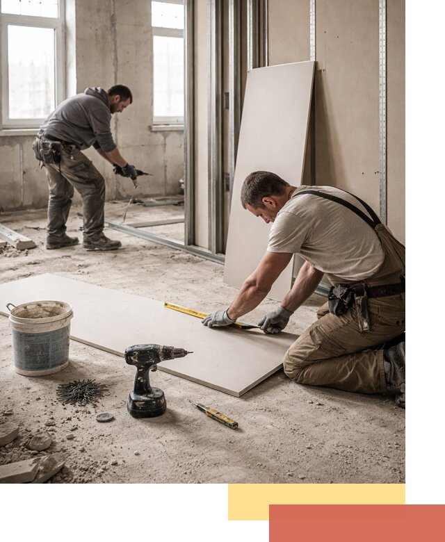 Кладка перегородок из ПГП под ключ в Мичуринске