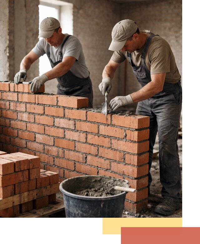 Кладка кирпичных перегородок под ключ в Мичуринске