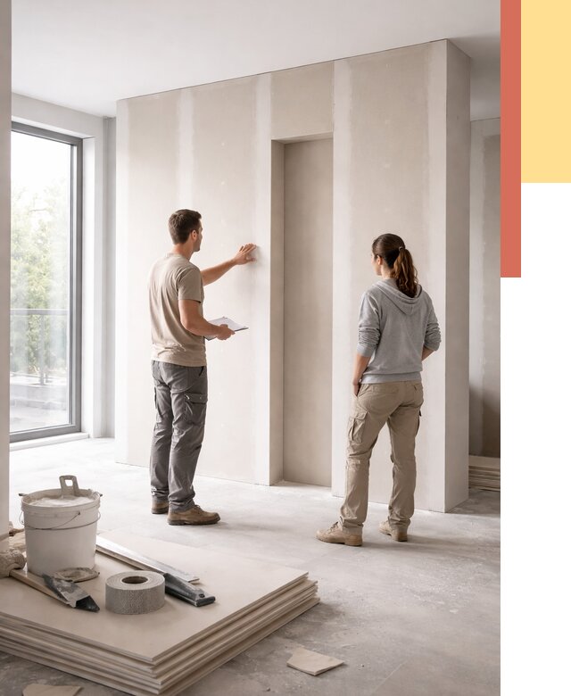 Зонирующая перегородка из гипсокартона в Мичуринске от 2899 руб. под ключ | ОТДЕЛОЧНИК-Мчр