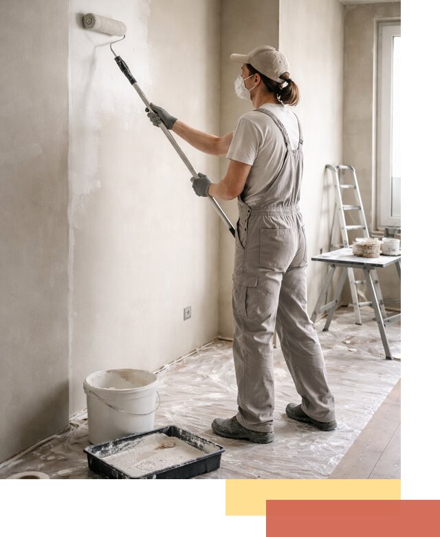 Покраска перегородок из гипсокартона в Мичуринске качественно и недорого