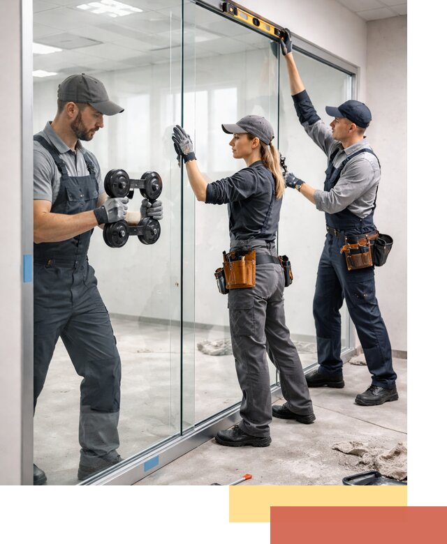 Профессиональный монтаж стеклянных перегородок в Мичуринске