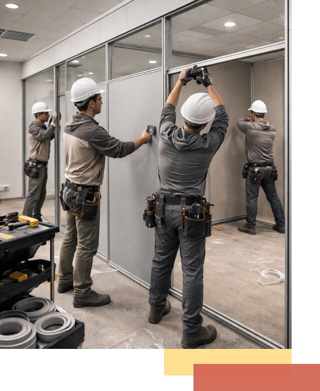 Мобильные офисные перегородки под ключ в Мичуринске