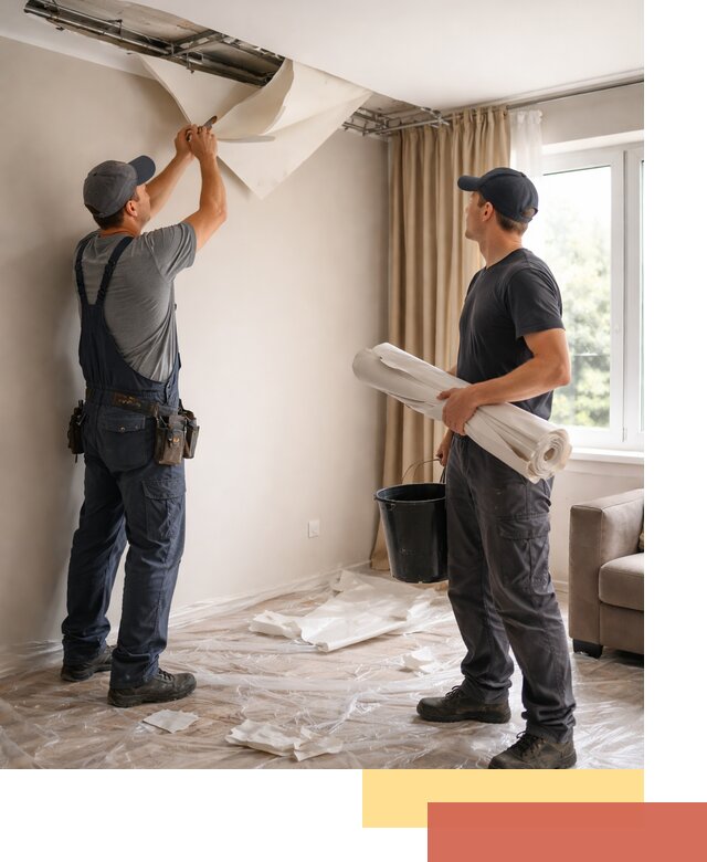 Демонтаж натяжного потолка в Мичуринске быстро и аккуратно