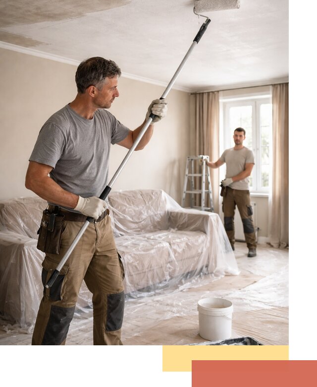 Грунтовка потолка в Мичуринске — подготовка под покраску и отделку