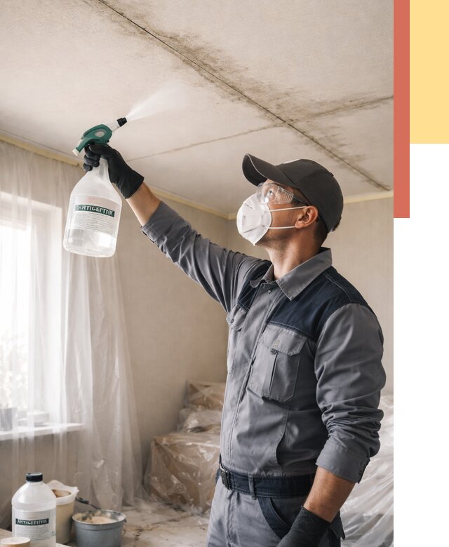 Антисептическая обработка потолка в Мичуринске от 2589 руб. | ОТДЕЛОЧНИК-Мчр