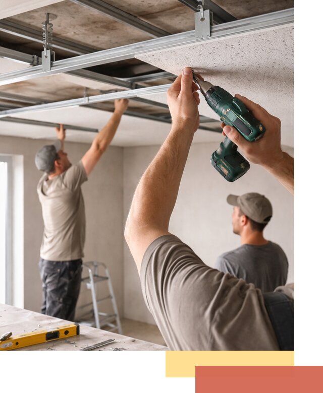 Монтаж акустического потолка в Мичуринске под ключ