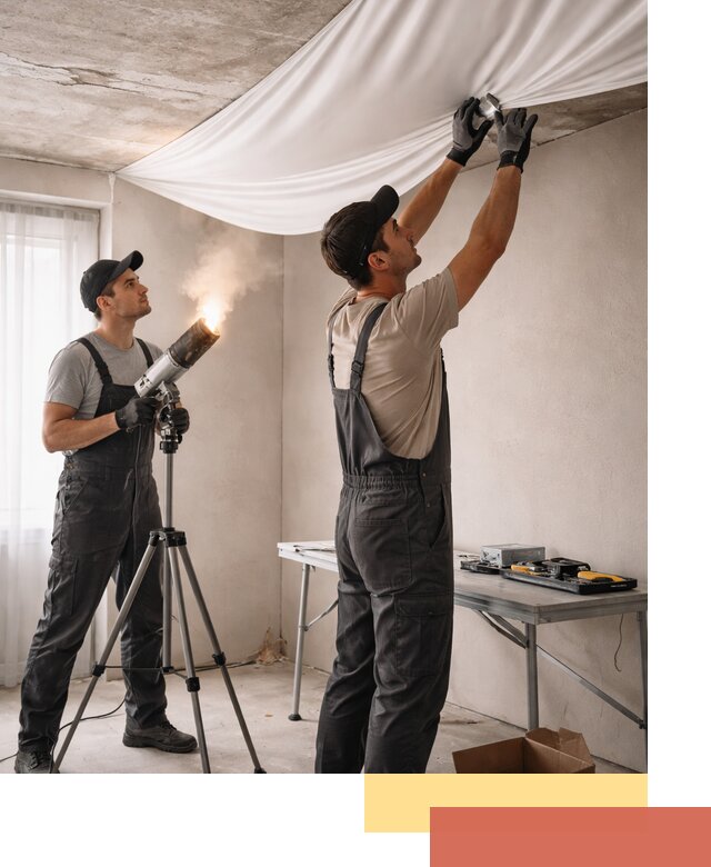 Установка натяжного потолка под ключ в Мичуринске