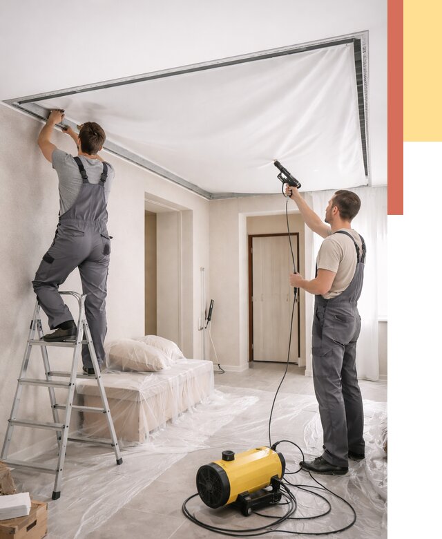 Монтаж натяжного потолка в прихожей в Мичуринске от 2744 руб. под ключ | ОТДЕЛОЧНИК-Мчр