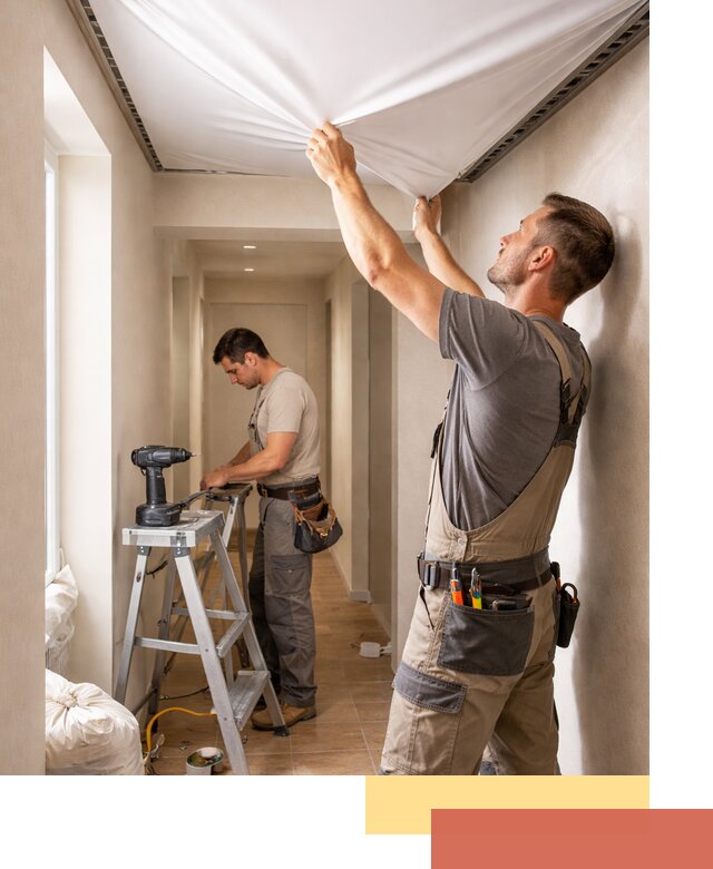 Монтаж натяжного потолка в прихожей в Мичуринске