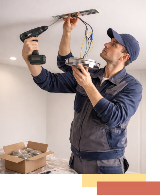 Установка люстры в натяжной потолок в Мичуринске