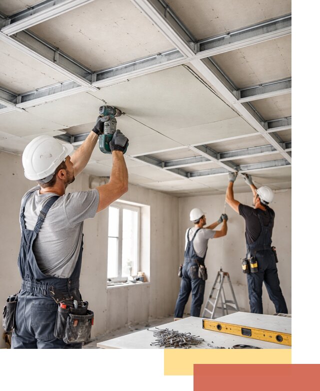 Кессонный потолок из гипсокартона под ключ в Мичуринске