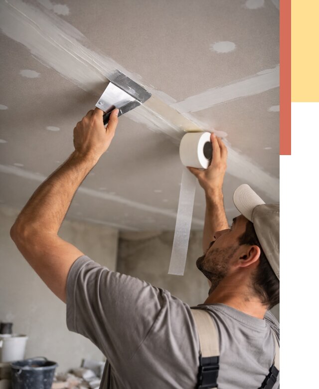 Обработка швов потолка ГКЛ в Мичуринске от 7766 руб. под ключ | ОТДЕЛОЧНИК-Мчр