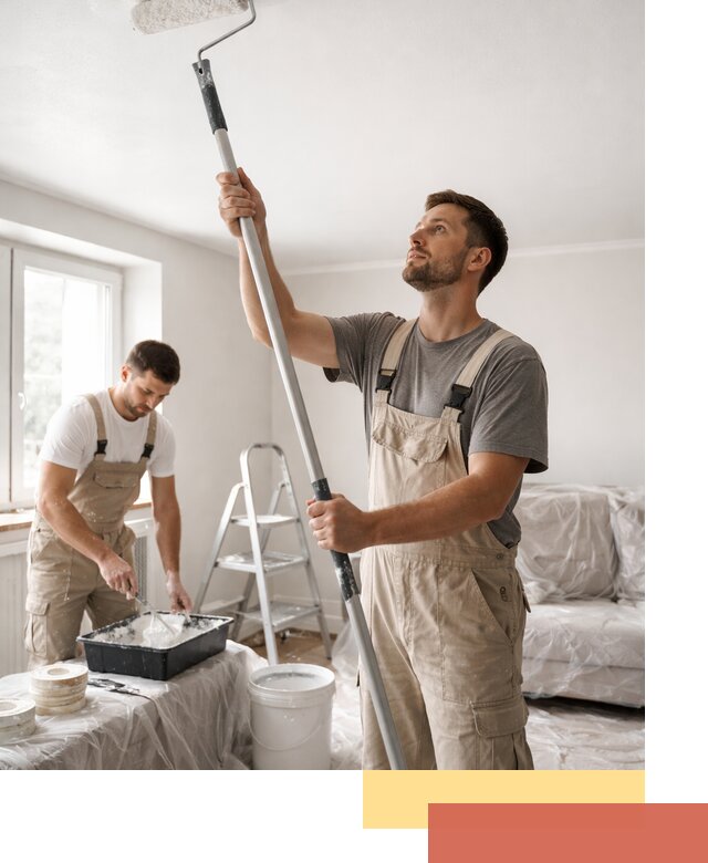 Покраска потолка водоэмульсионной краской в Мичуринске