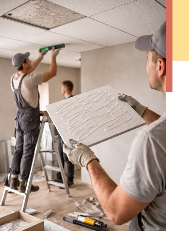 Монтаж потолочной плитки в Мичуринске от 4659 руб. — быстро и недорого | ОТДЕЛОЧНИК-Мчр